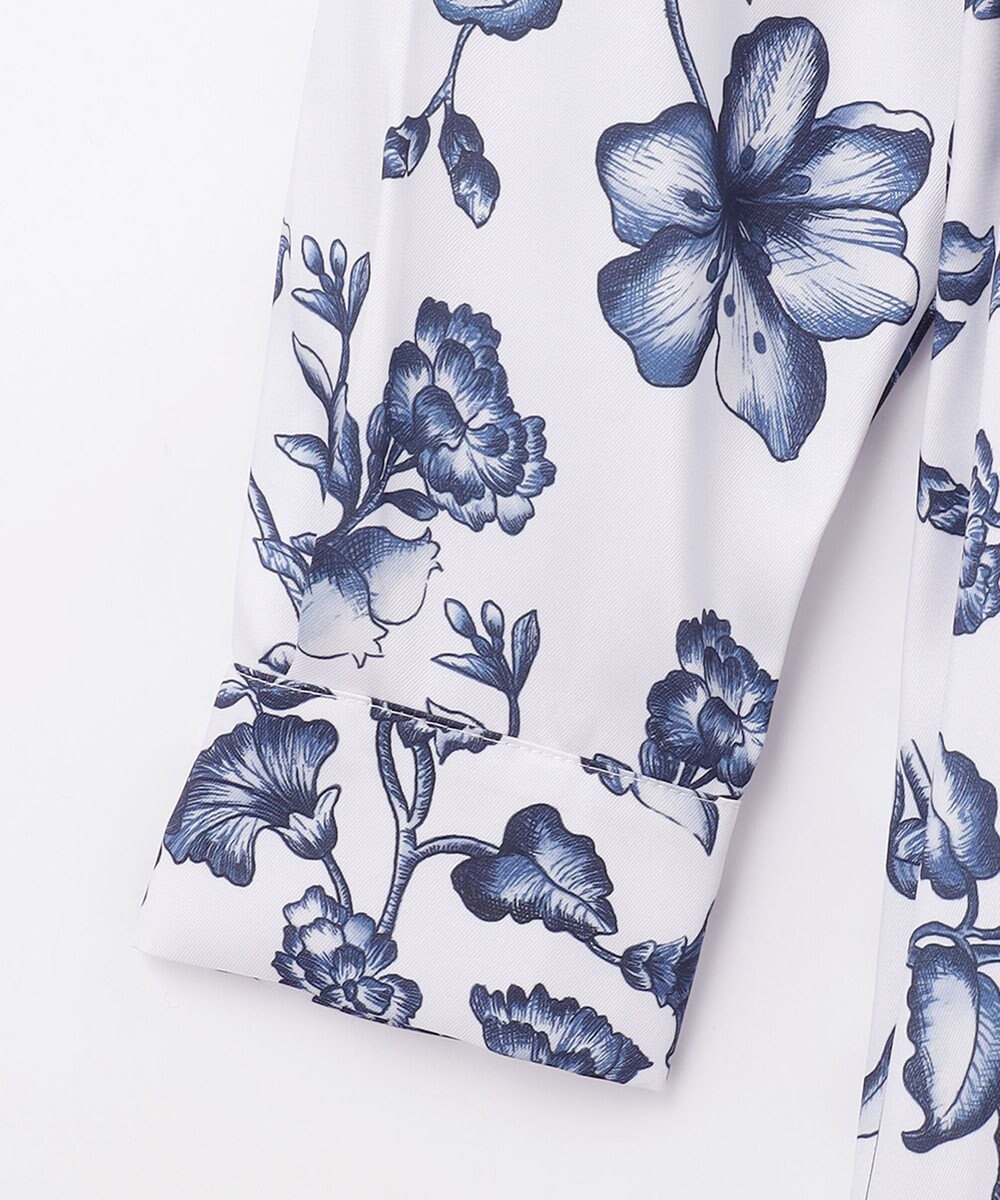 GRACE CONTINENTAL オリエンタルフラワープリントワンピース 