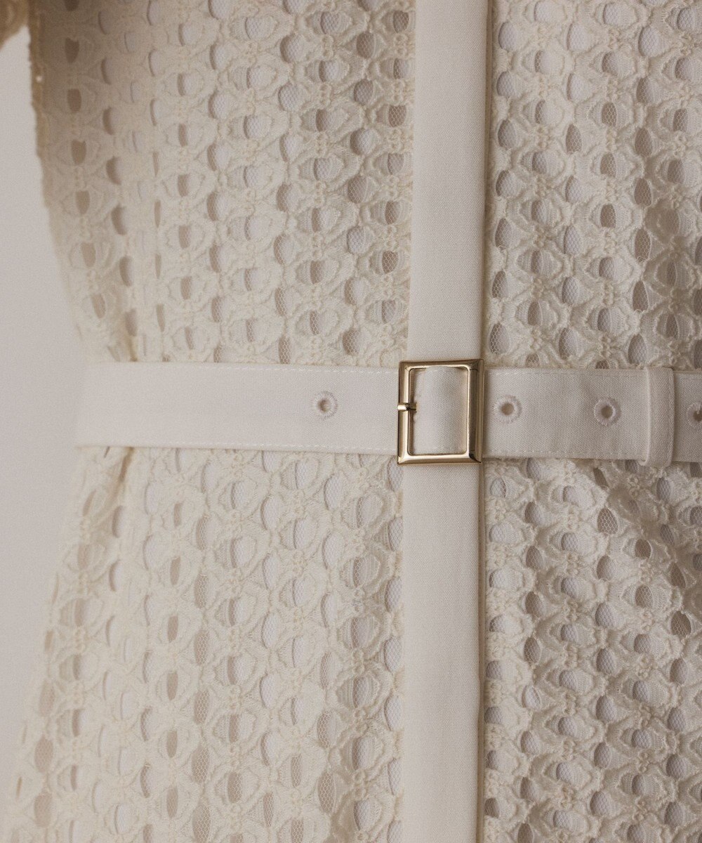 GRACE CONTINENTAL メッシュレースカフタンワンピース