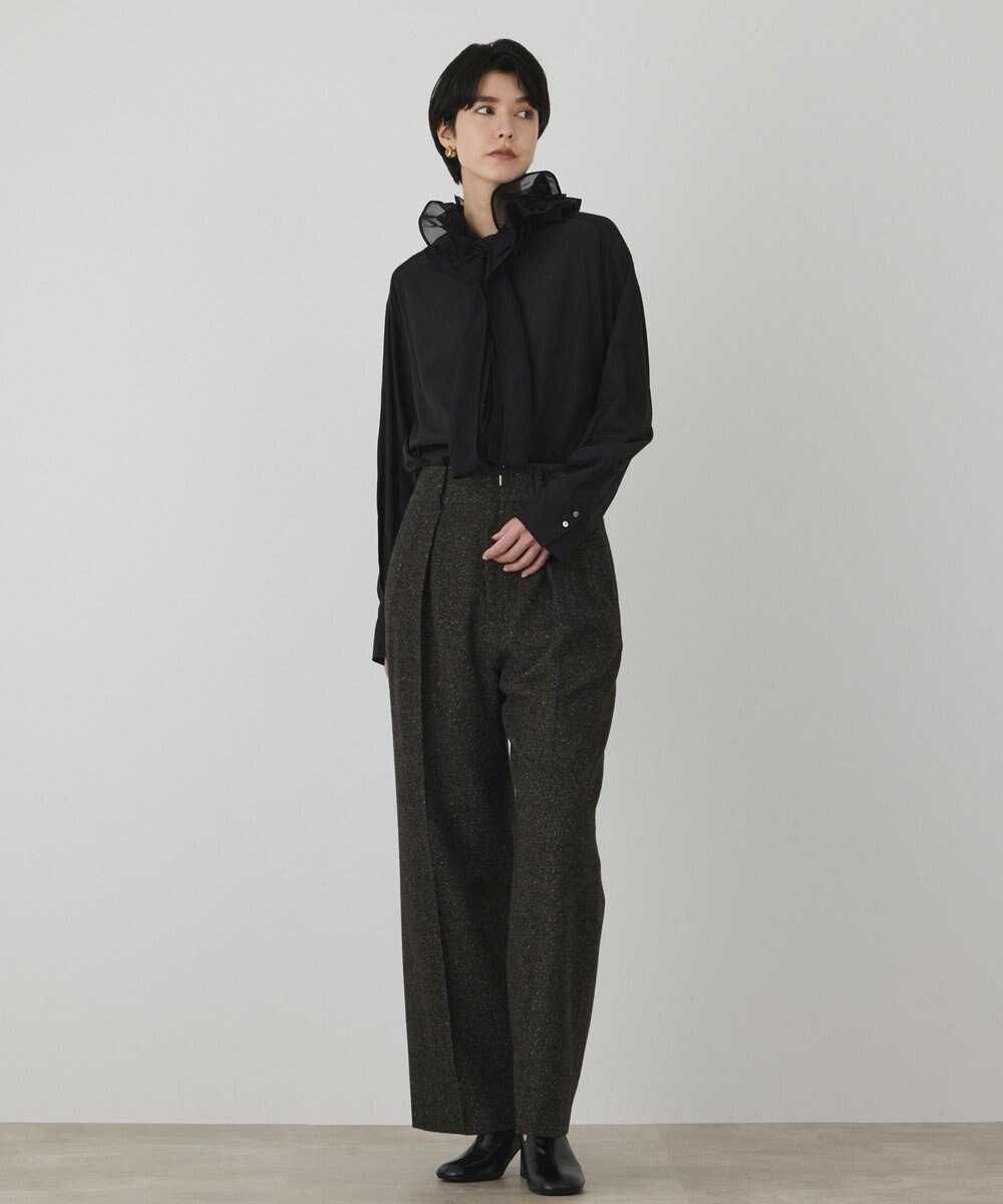 GRACE CONTINENTAL フリルタイ付シャツ 