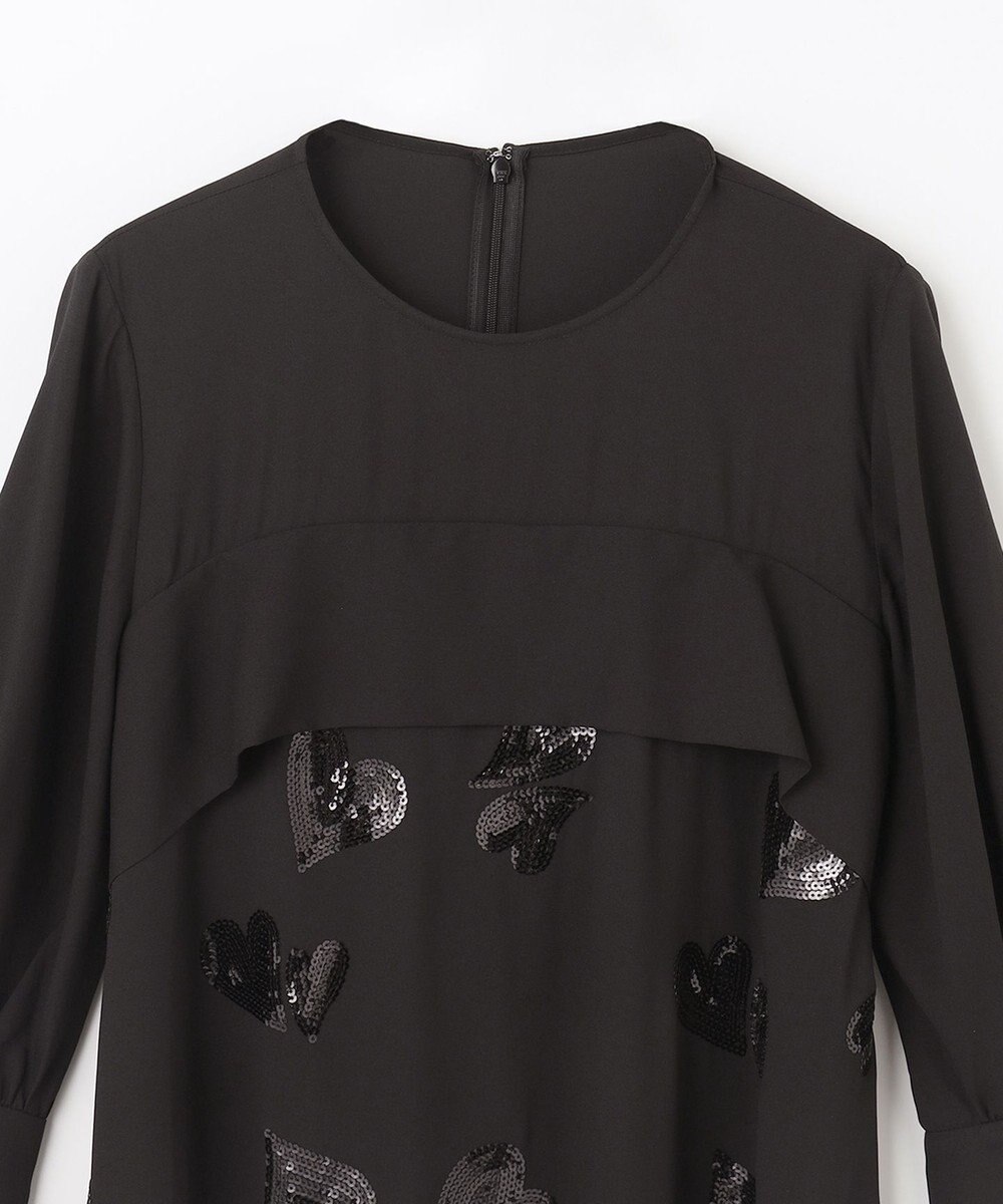 GRACE CONTINENTAL ハートスパンコールワンピース 