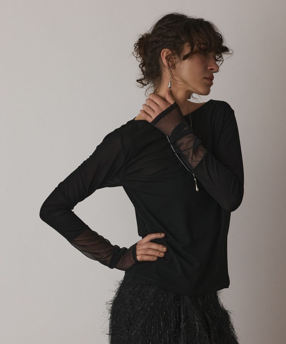 GRACE CONTINENTAL シアーアセテートカットトップ 