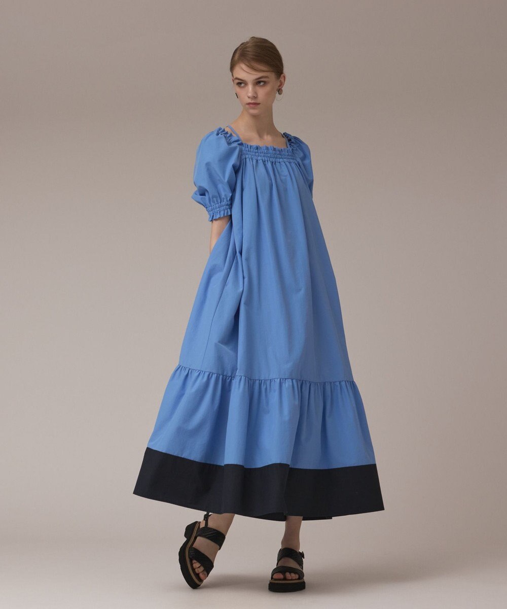 GRACE CONTINENTAL ギャザーロングワンピース 