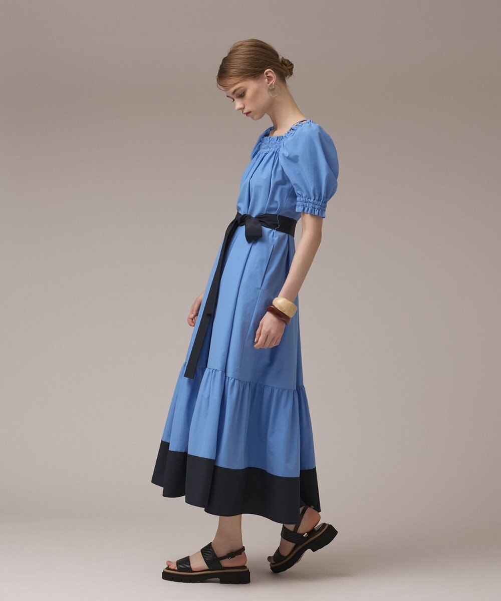 GRACE CONTINENTAL ギャザーロングワンピース 