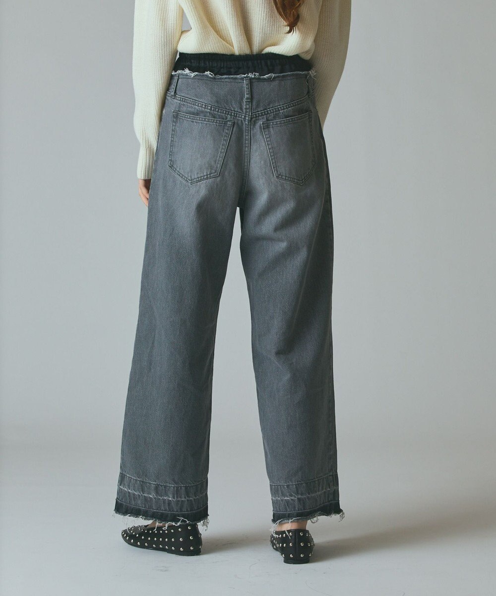 GRACE CONTINENTAL コンビデニムイージーパンツ 