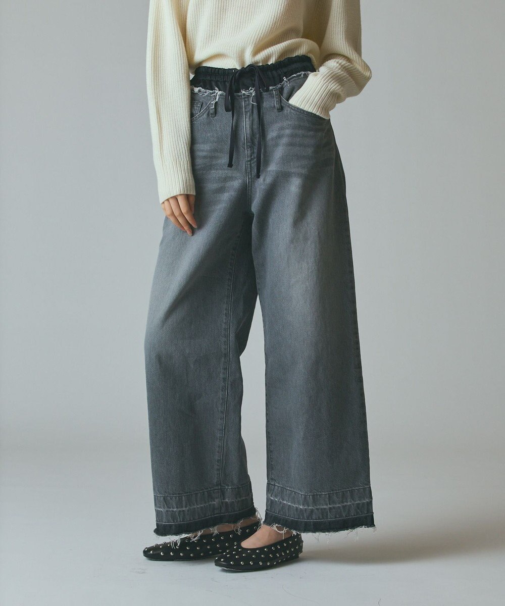 GRACE CONTINENTAL コンビデニムイージーパンツ 