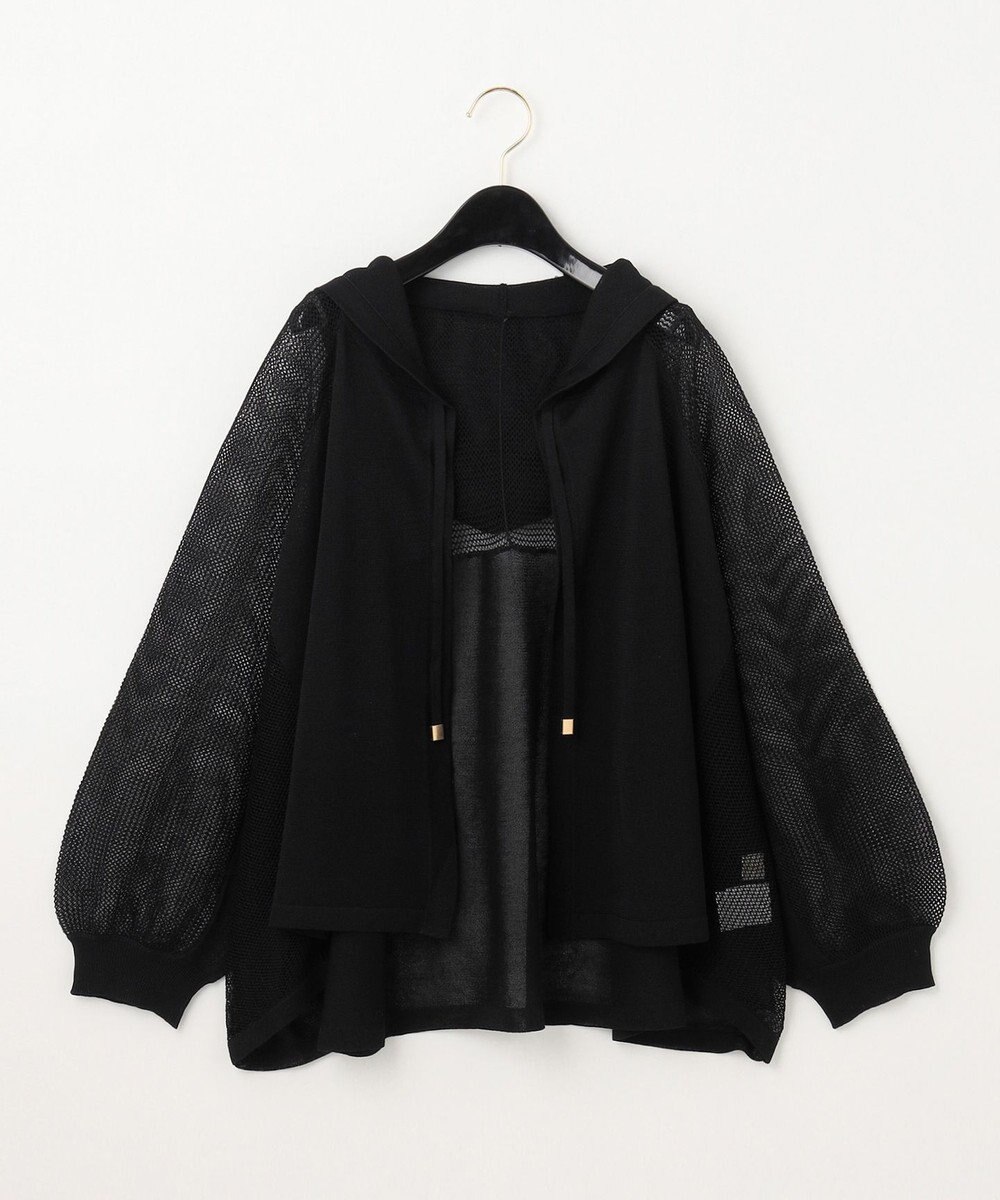 GRACE CONTINENTAL メッシュニットフーディー 