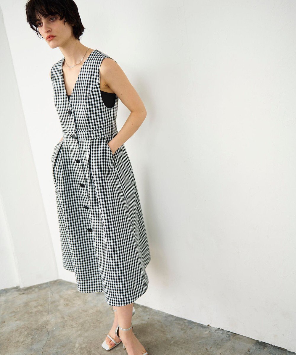 GRACE CONTINENTAL チェックジャンパースカート