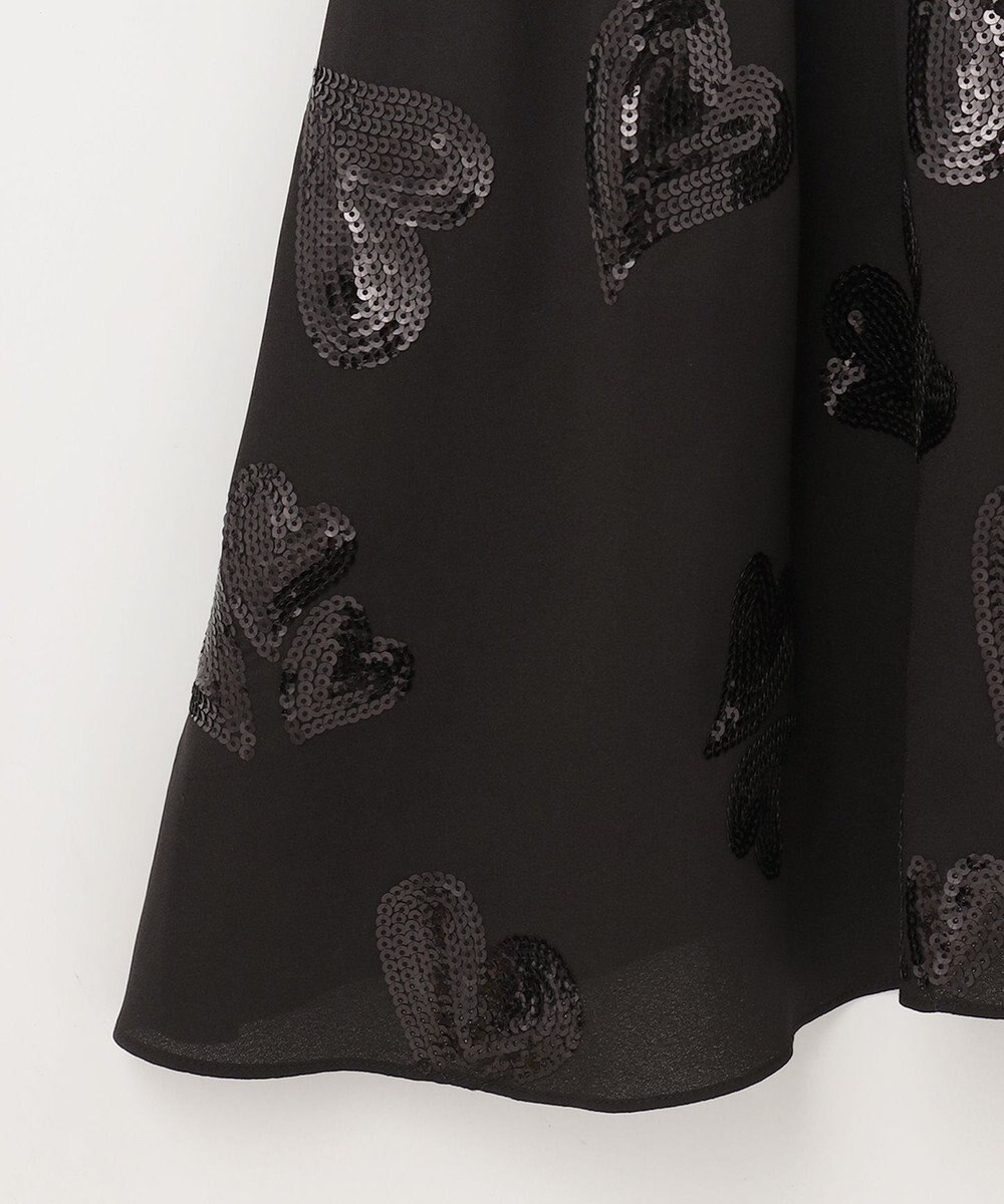 GRACE CONTINENTAL ハートスパンコールワンピース 