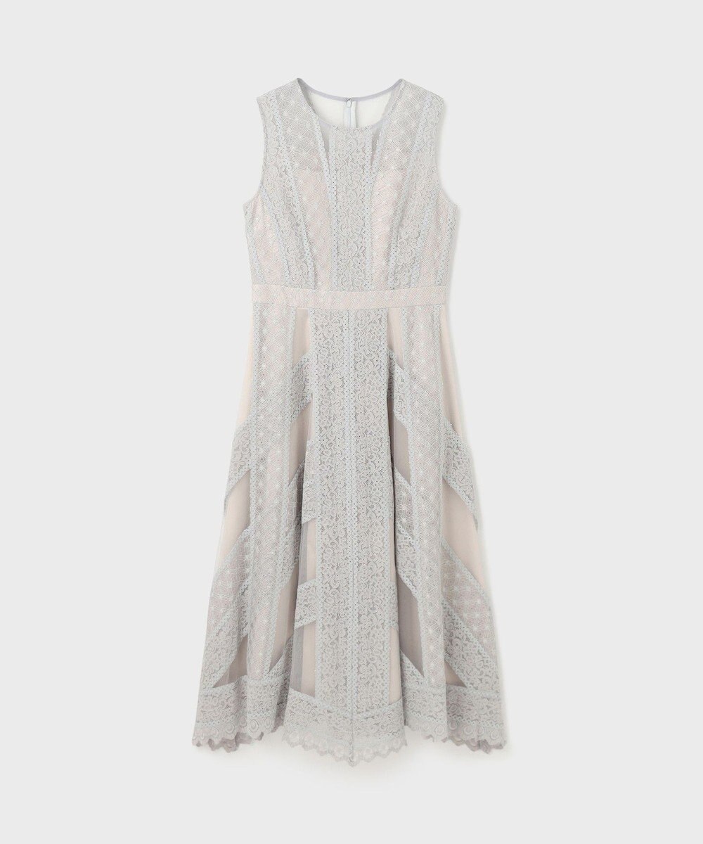 GRACE CONTINENTAL レースパッチワークドレス