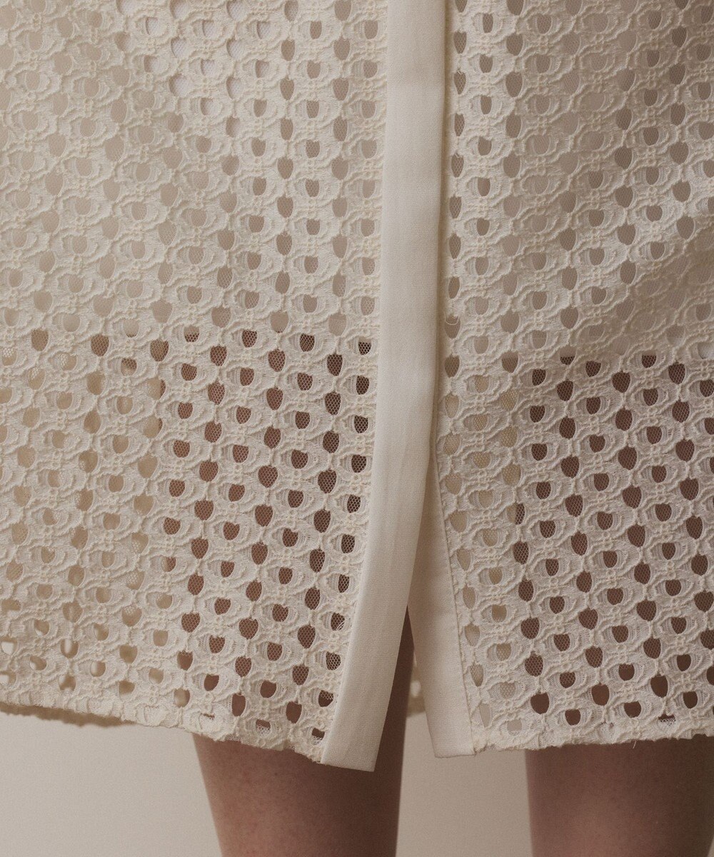 GRACE CONTINENTAL メッシュレースカフタンワンピース