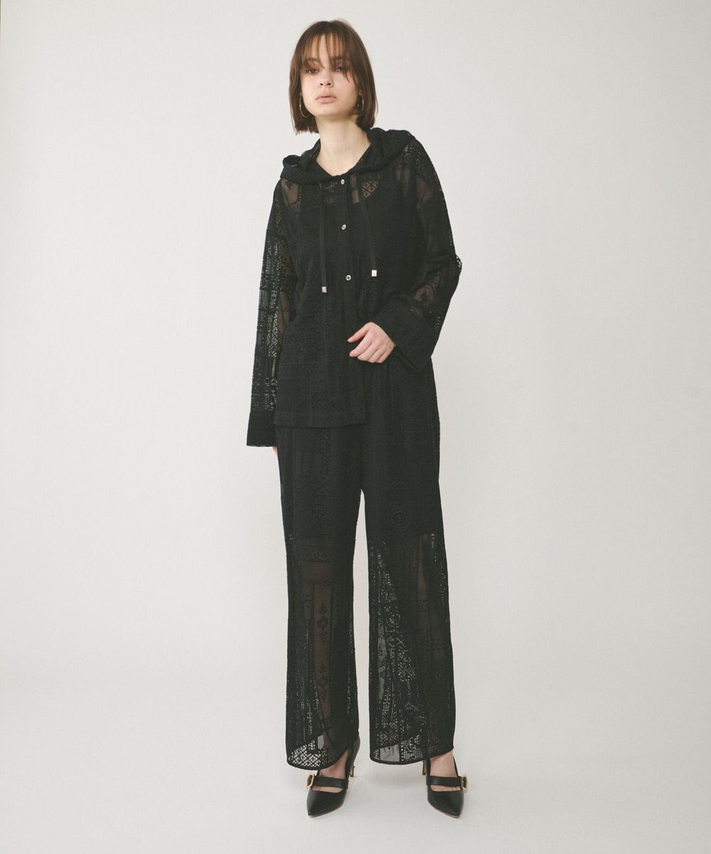 GRACE CONTINENTAL キカレースフード付トップ