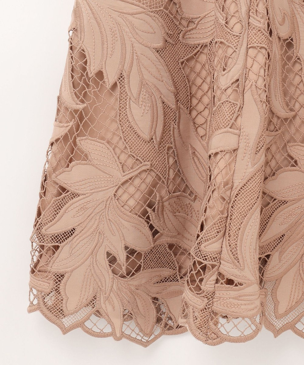 GRACE CONTINENTAL ケミカルリーフドレス 