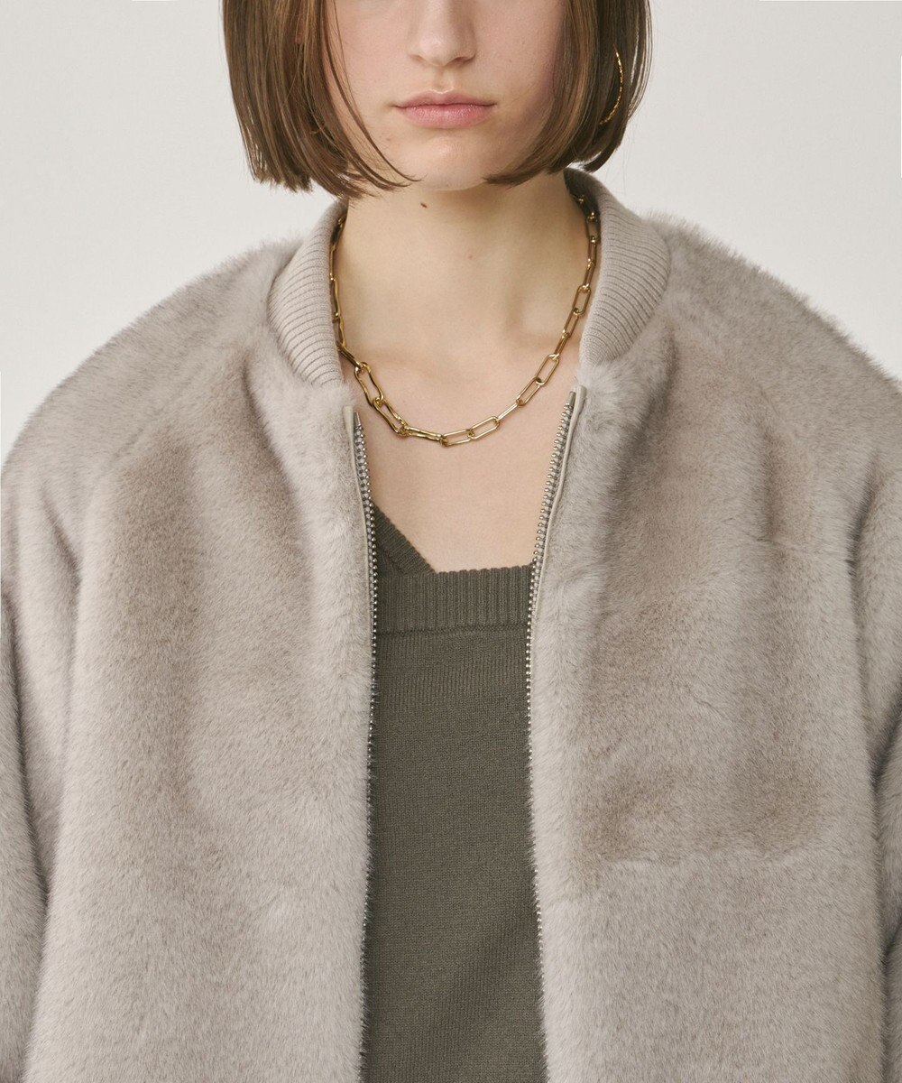 GRACE CONTINENTAL フェイクミンクファーブルゾン 