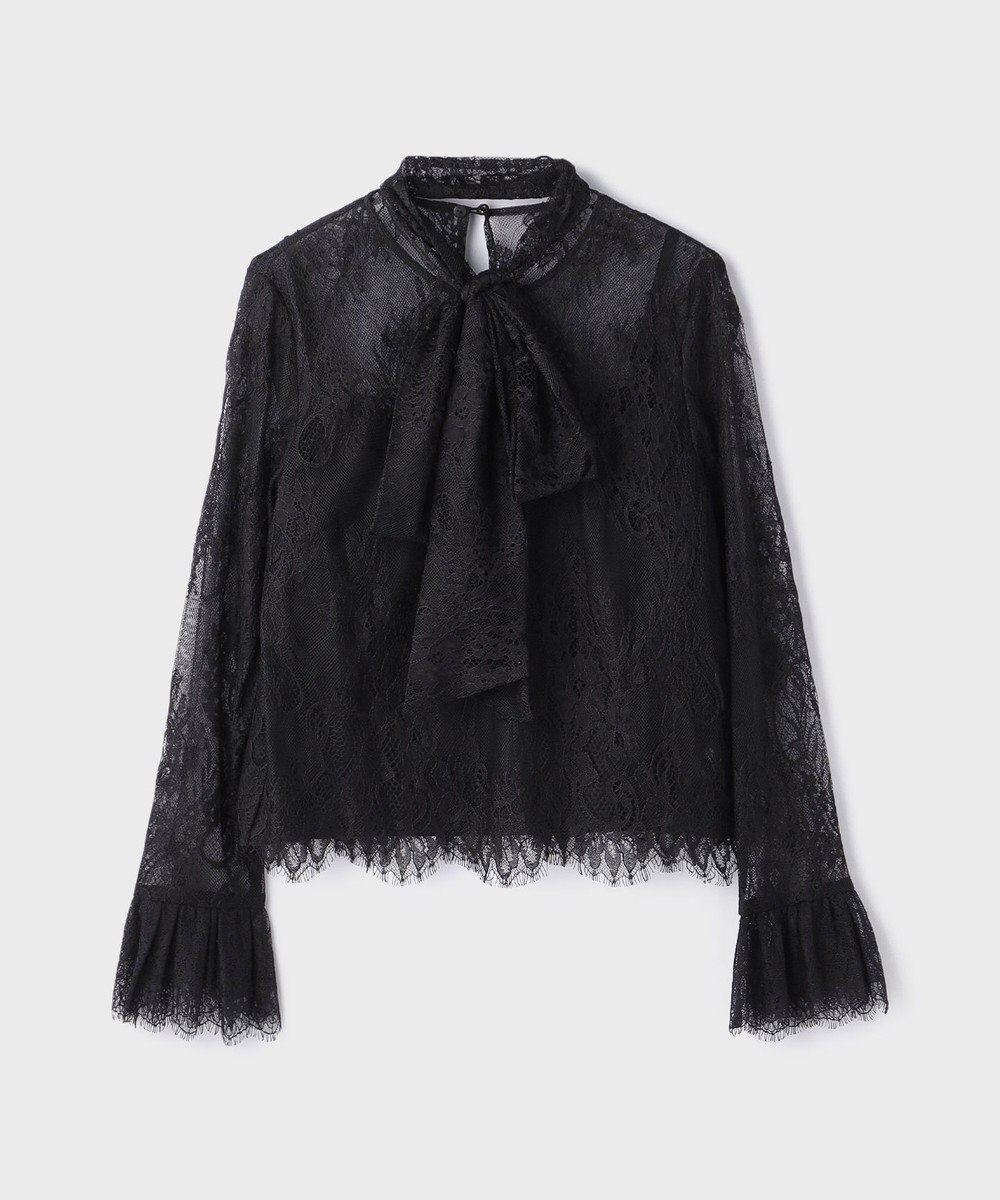 GRACE CONTINENTAL レースボウタイブラウス 