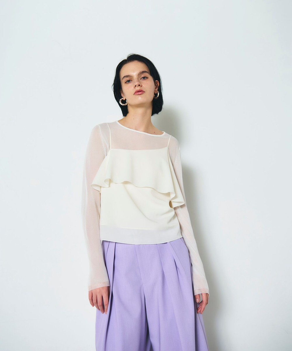 GRACE CONTINENTAL フリルキャミソール 