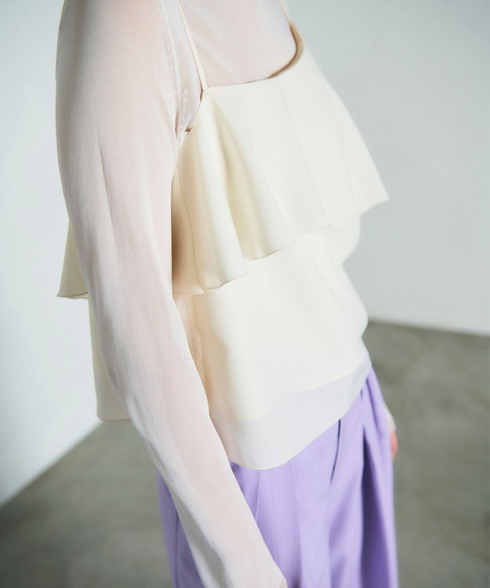 GRACE CONTINENTAL フリルキャミソール 