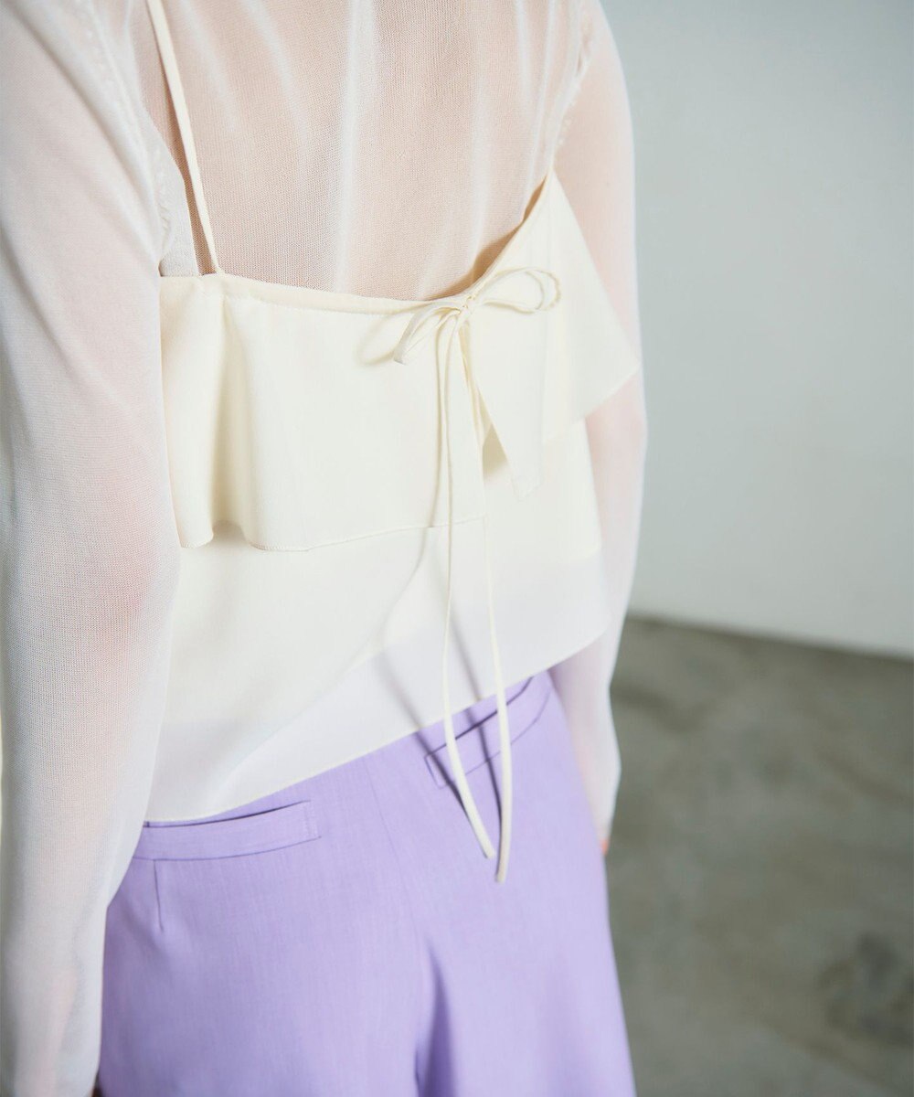 GRACE CONTINENTAL フリルキャミソール 