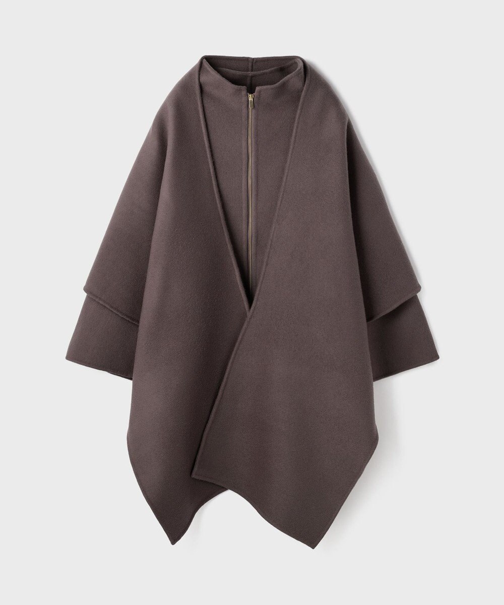 GRACE CONTINENTAL ストール付リバージップブルゾン 