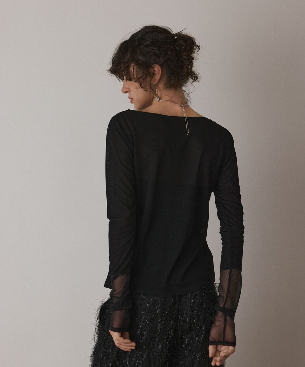 GRACE CONTINENTAL シアーアセテートカットトップ 