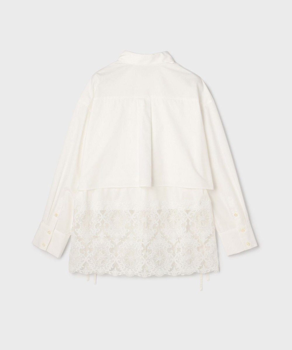 GRACE CONTINENTAL レースティアードシャツ 