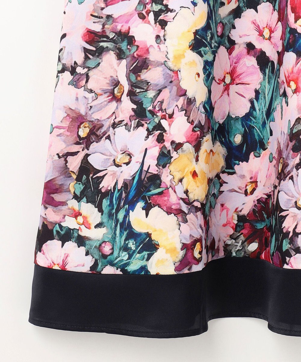 GRACE CONTINENTAL グラデフラワープリントスカート 