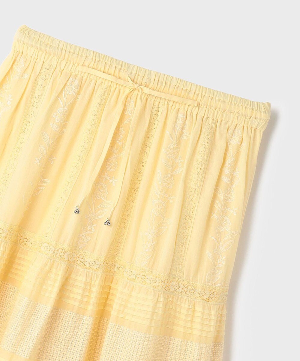 GRACE CONTINENTAL ピンタックティアードスカート 