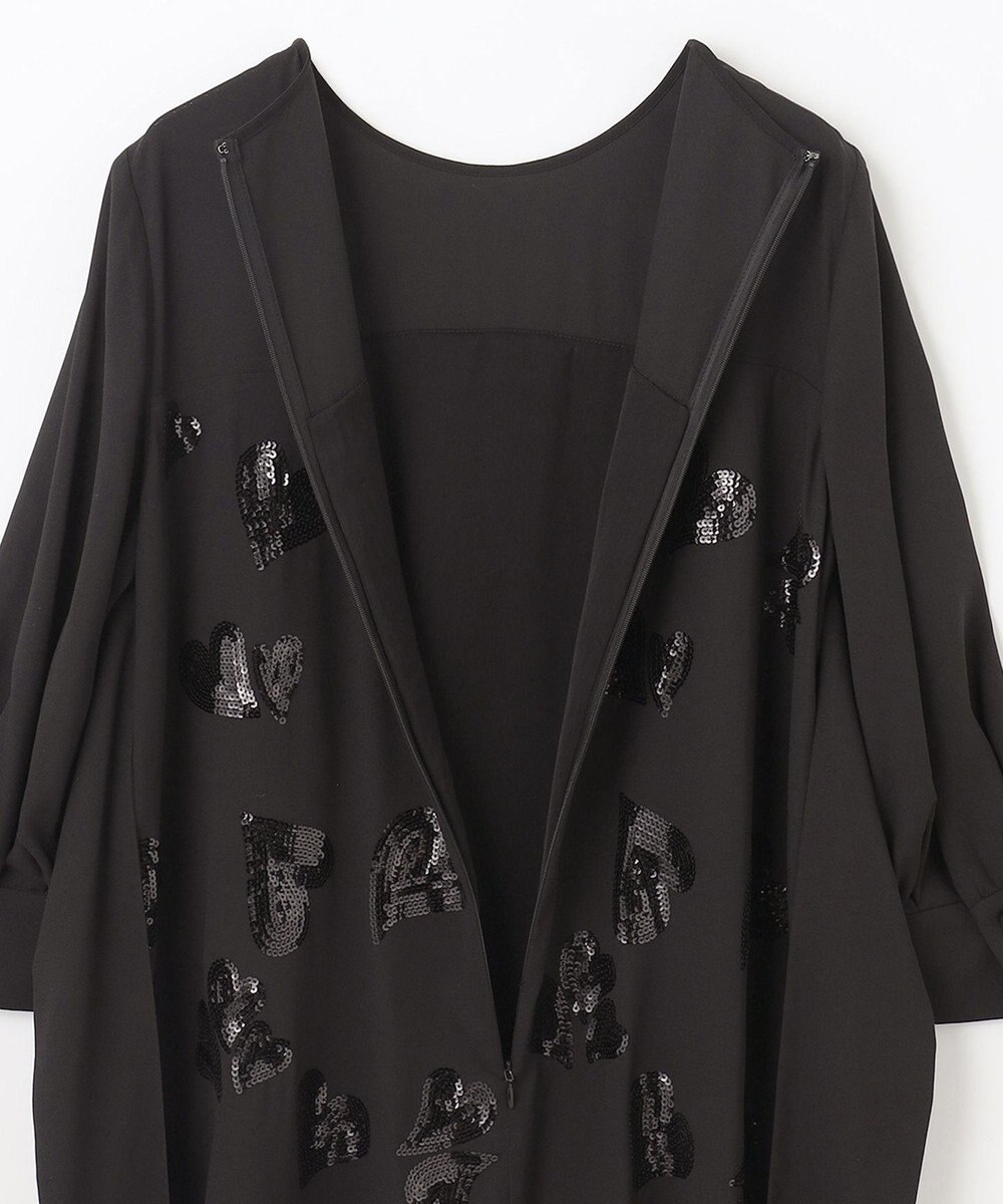 GRACE CONTINENTAL ハートスパンコールワンピース 