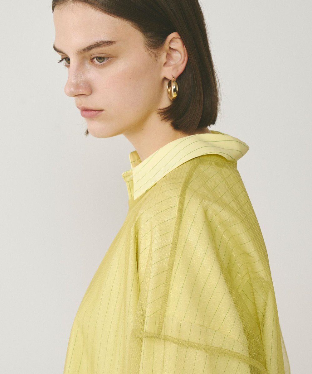 GRACE CONTINENTAL チュールレイヤードシャツ 