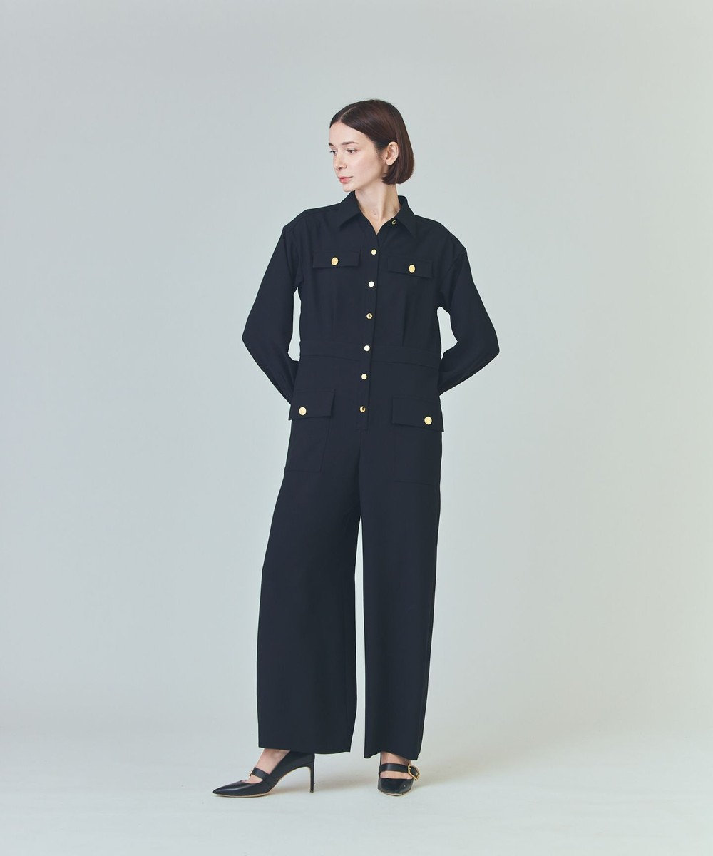 GRACE CONTINENTAL バックサテンオールインワン