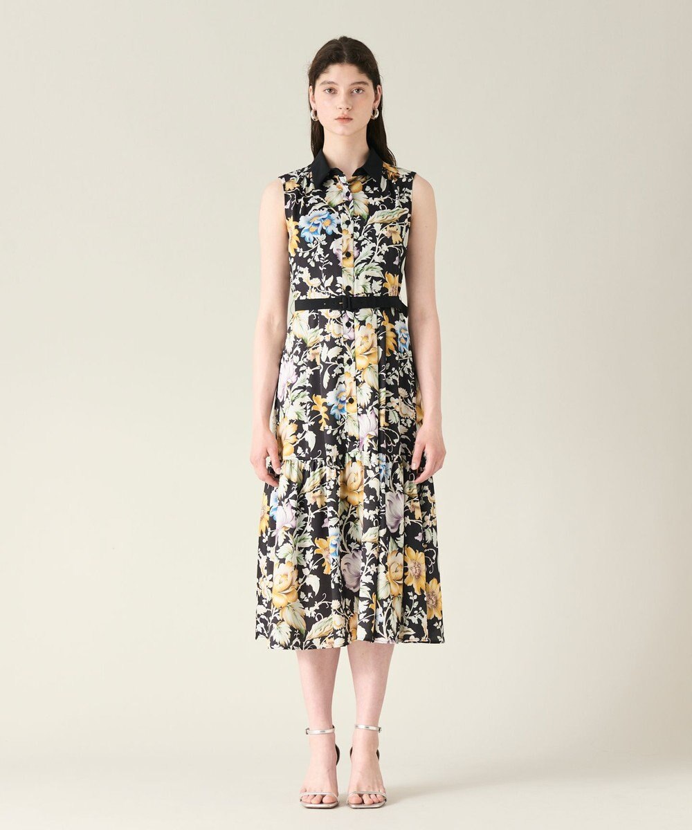 GRACE CONTINENTAL ボタニカルプリントワンピース