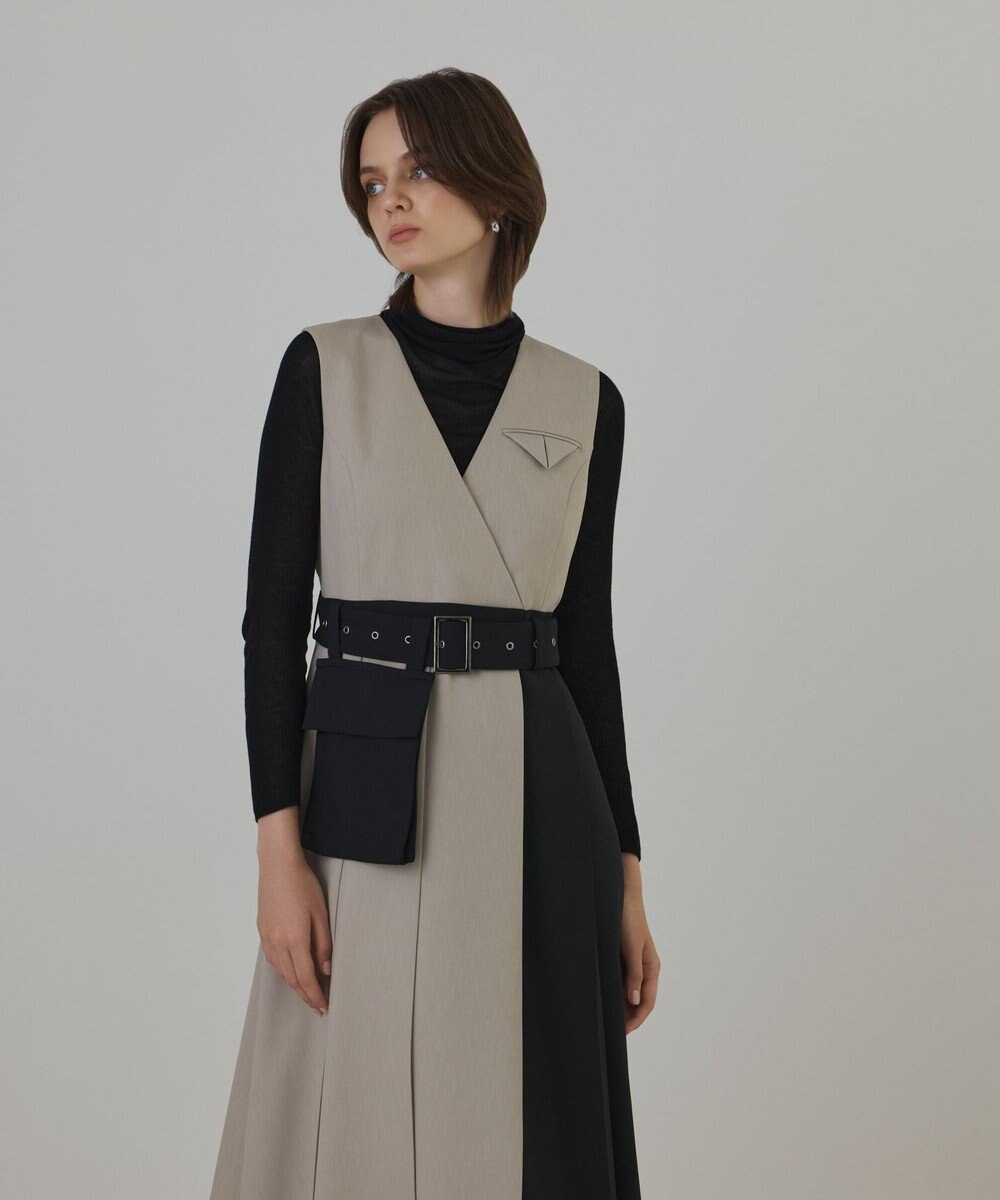 GRACE CONTINENTAL プリーツジャンパースカート 