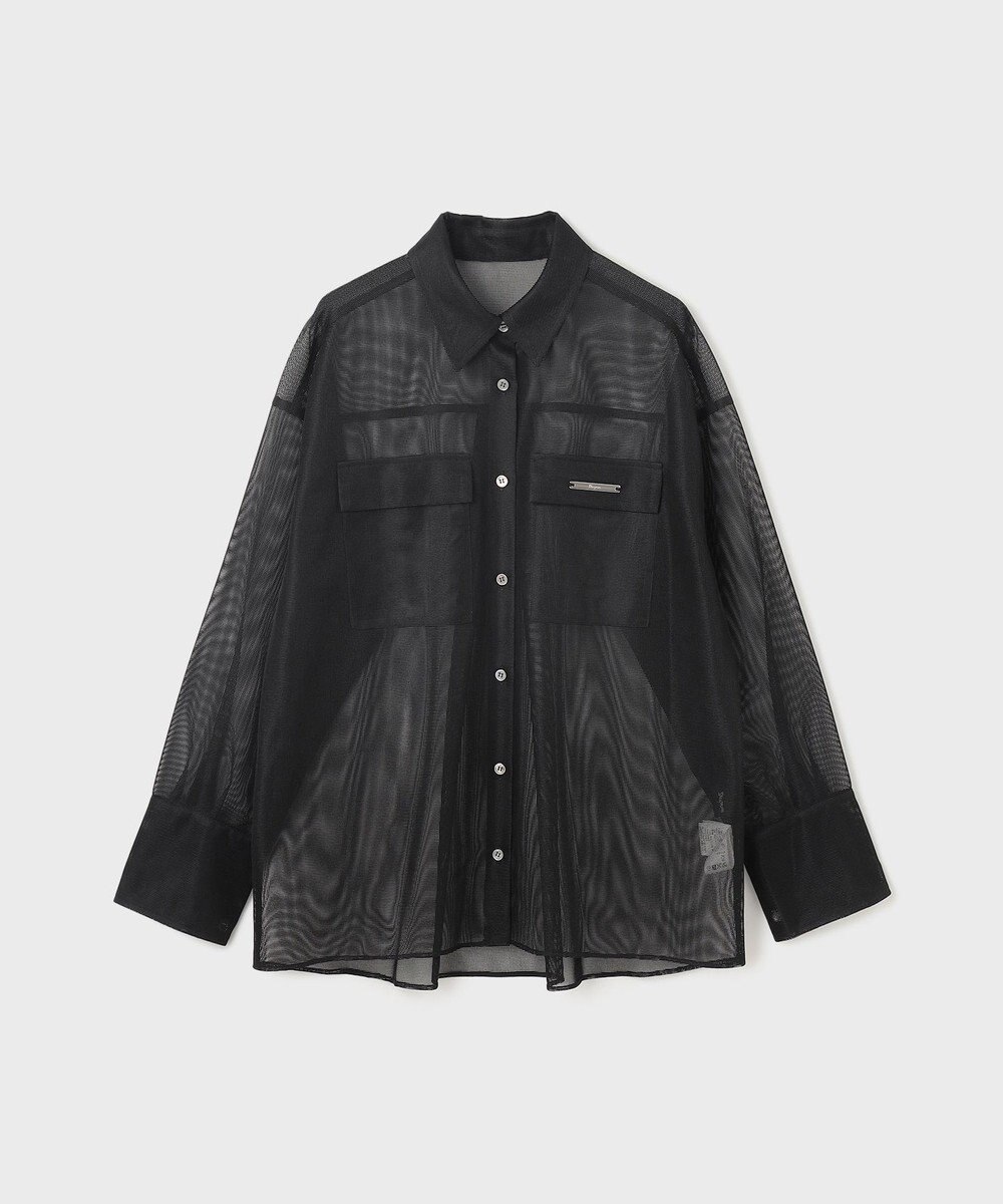 GRACE CONTINENTAL メッシュオーバーシャツ