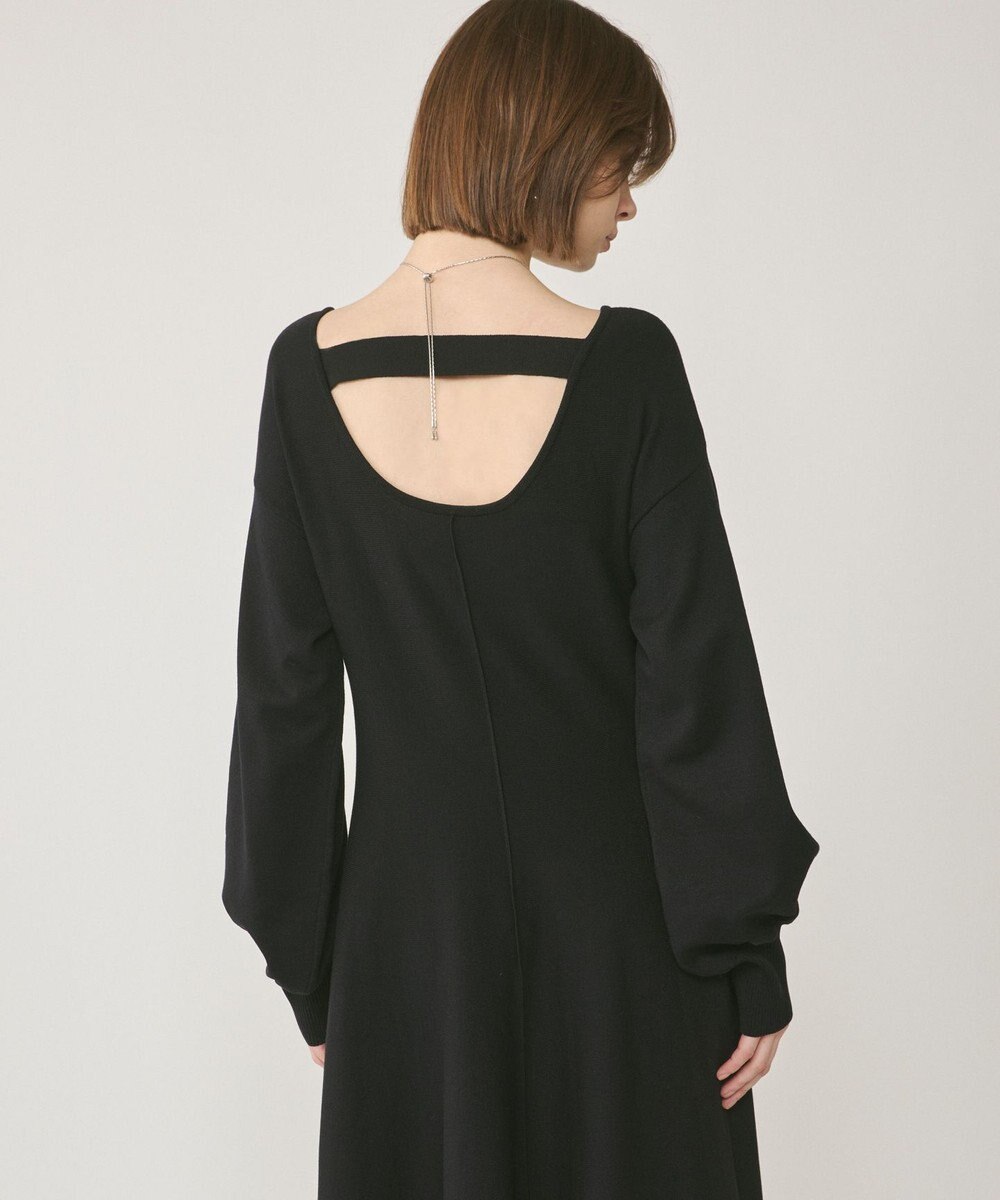 GRACE CONTINENTAL バックオープンニットワンピース