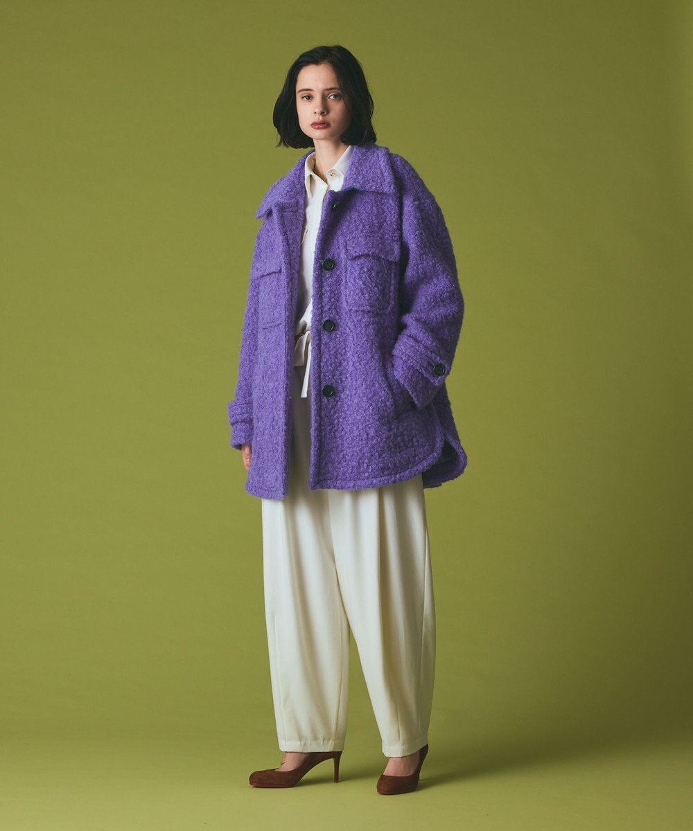 GRACE CONTINENTAL リングウールショートコート 