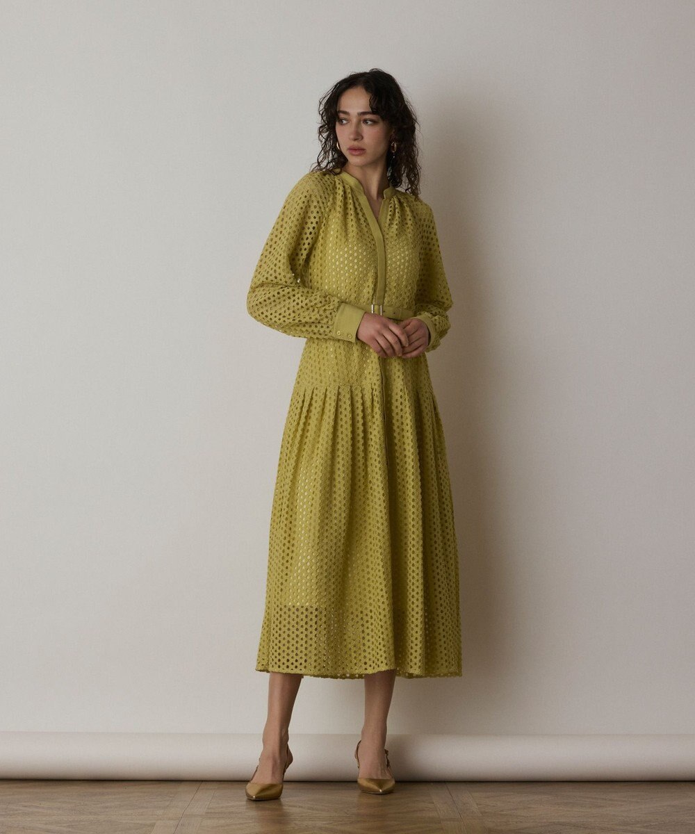 GRACE CONTINENTAL メッシュレースカフタンワンピース