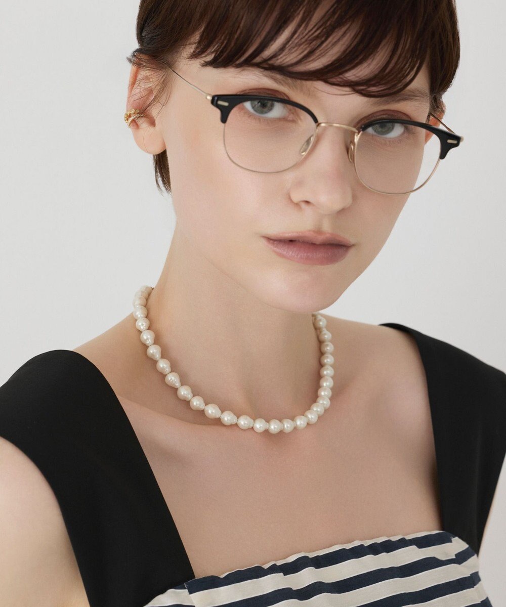 GRACE CONTINENTAL ガラスパールネックレス 