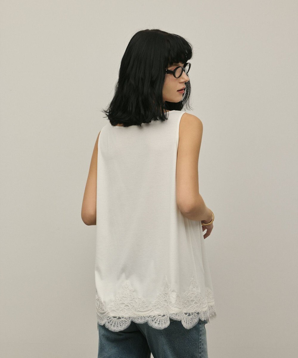 GRACE CONTINENTAL ヘムレースカットトップ 