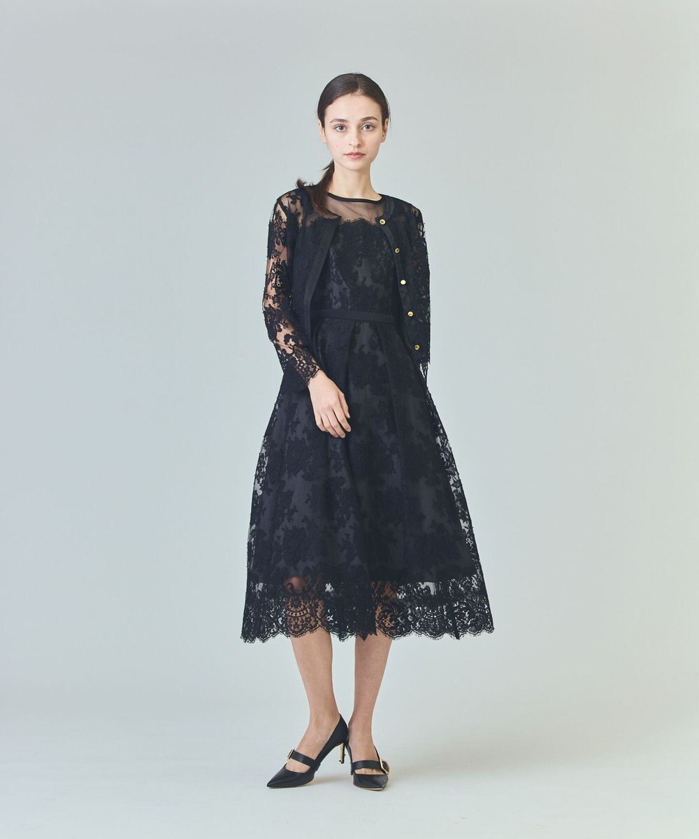 GRACE CONTINENTAL リバーレースドレス