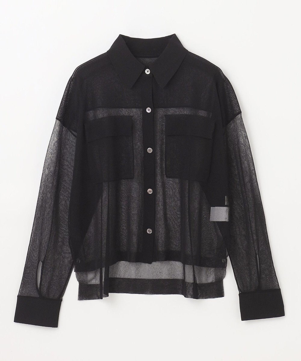 GRACE CONTINENTAL ニットシアーシャツ 