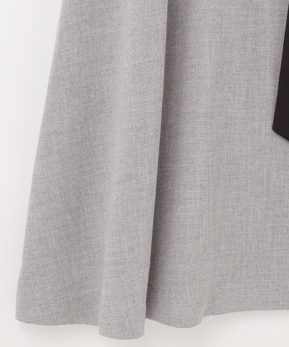 GRACE CONTINENTAL ウールタッチバイカラードレス