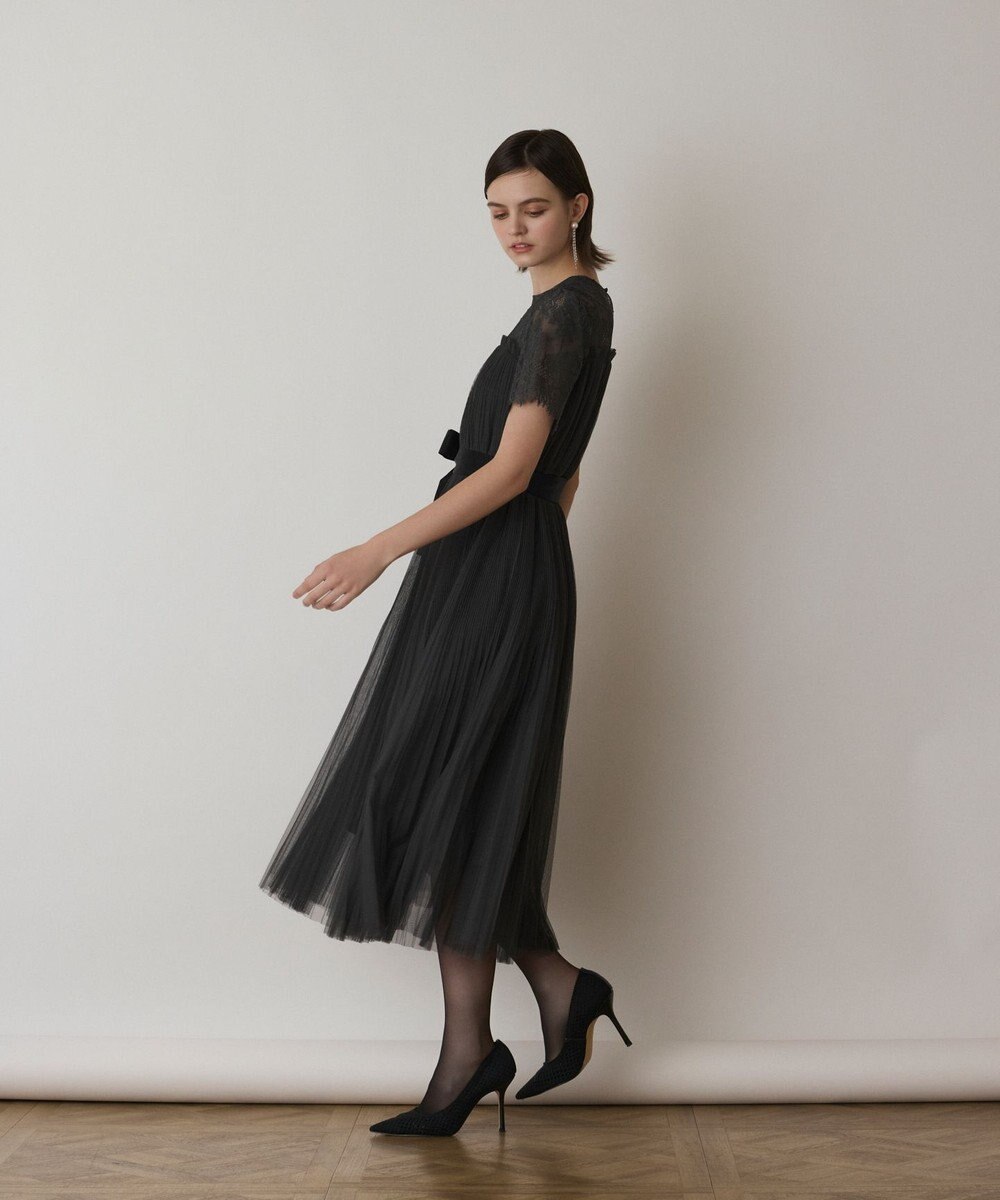 GRACE CONTINENTAL チュールプリーツドレス