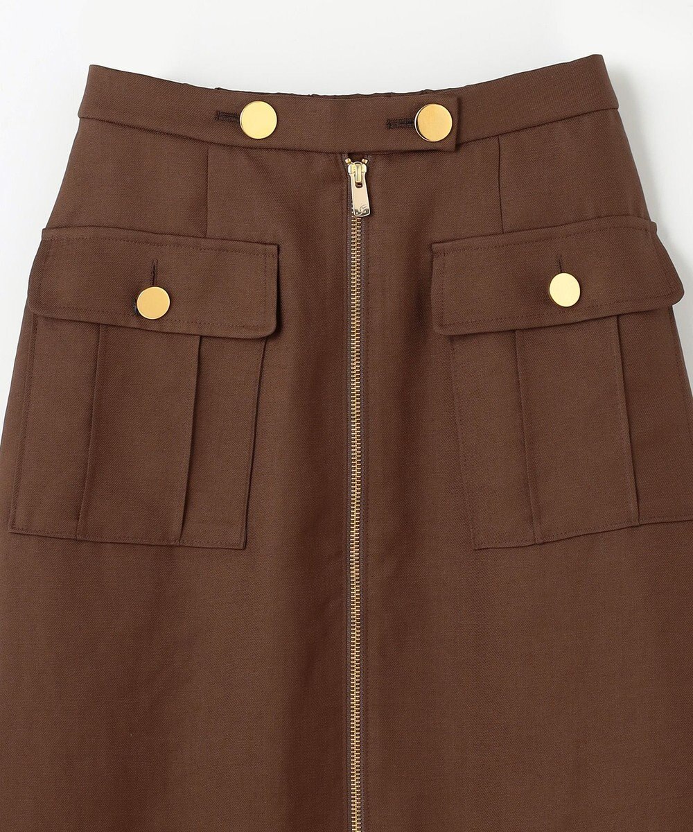 GRACE CONTINENTAL バイカラージップスカート 