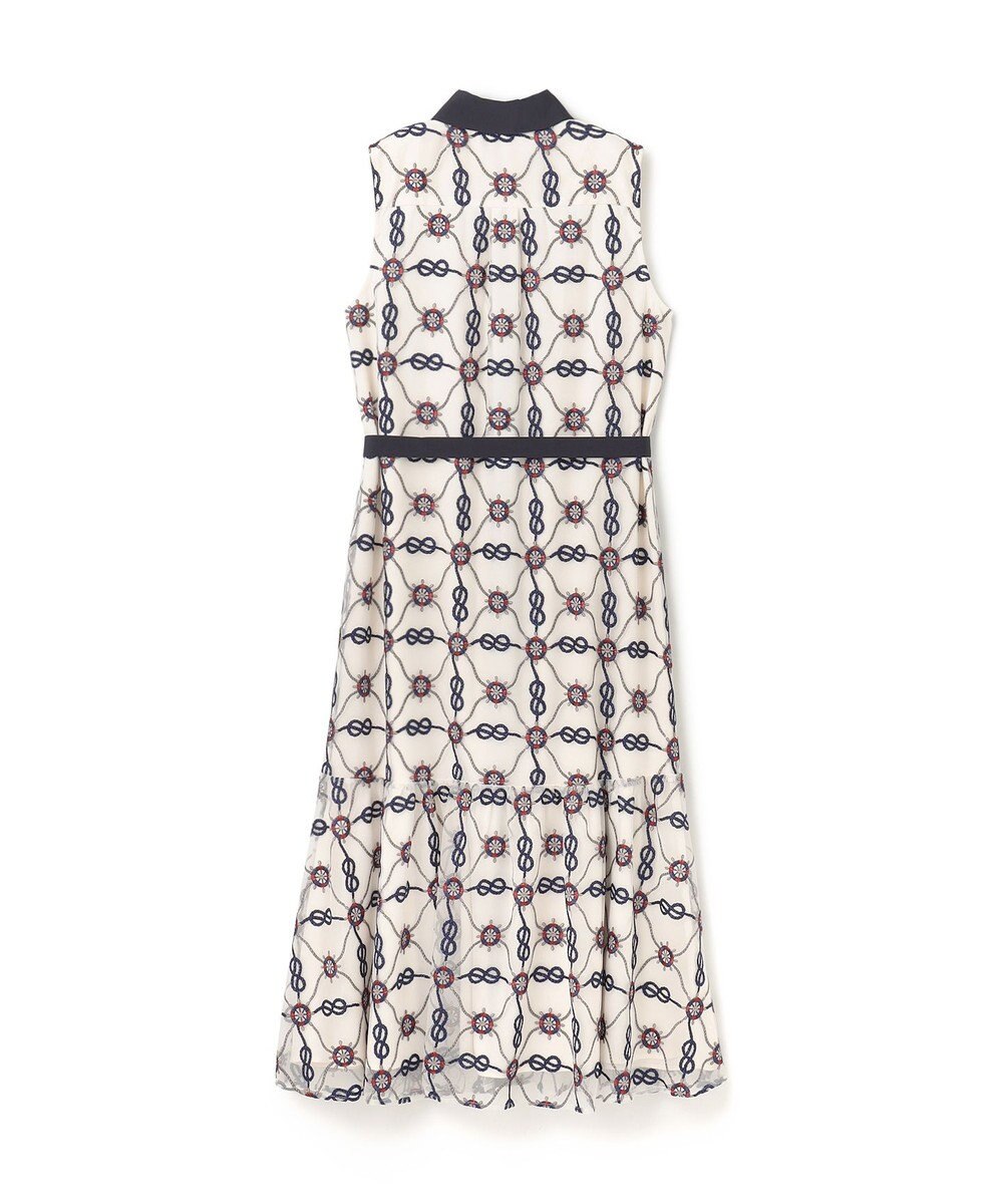 GRACE CONTINENTAL マリン刺繍チュールワンピース 