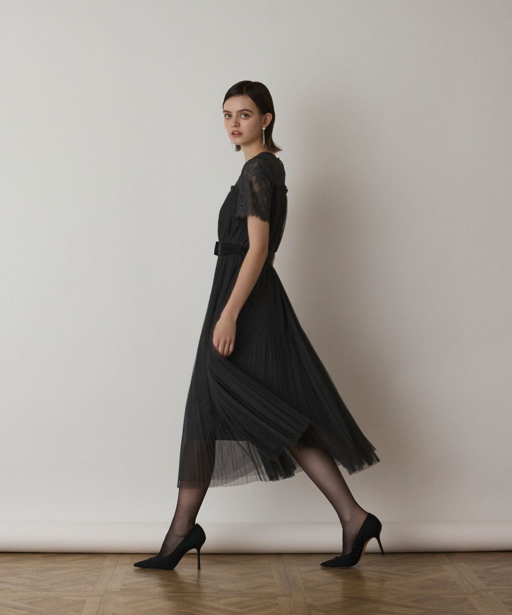 GRACE CONTINENTAL チュールプリーツドレス