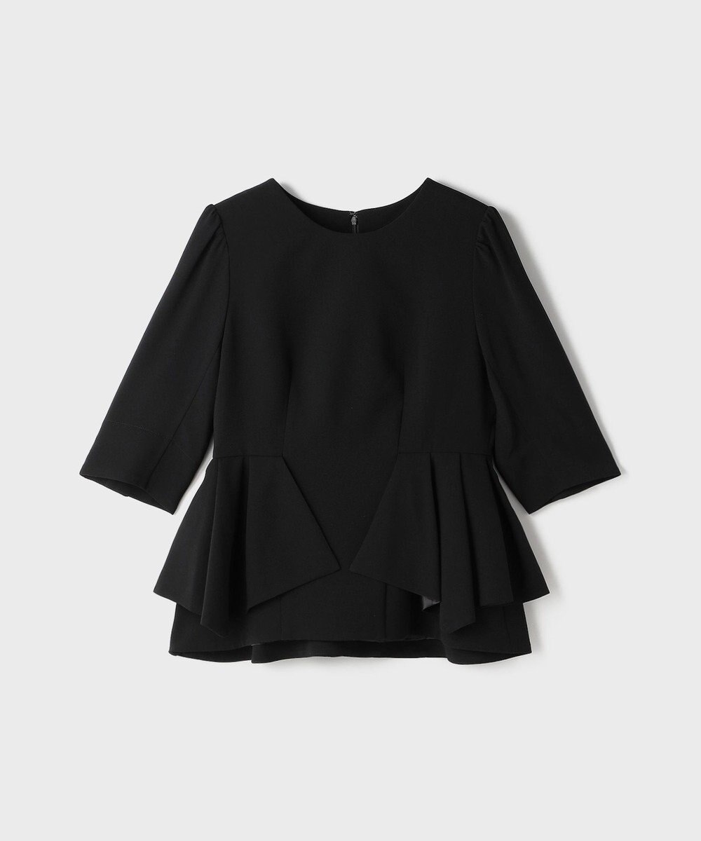 GRACE CONTINENTAL トリアセペプラムトップ 