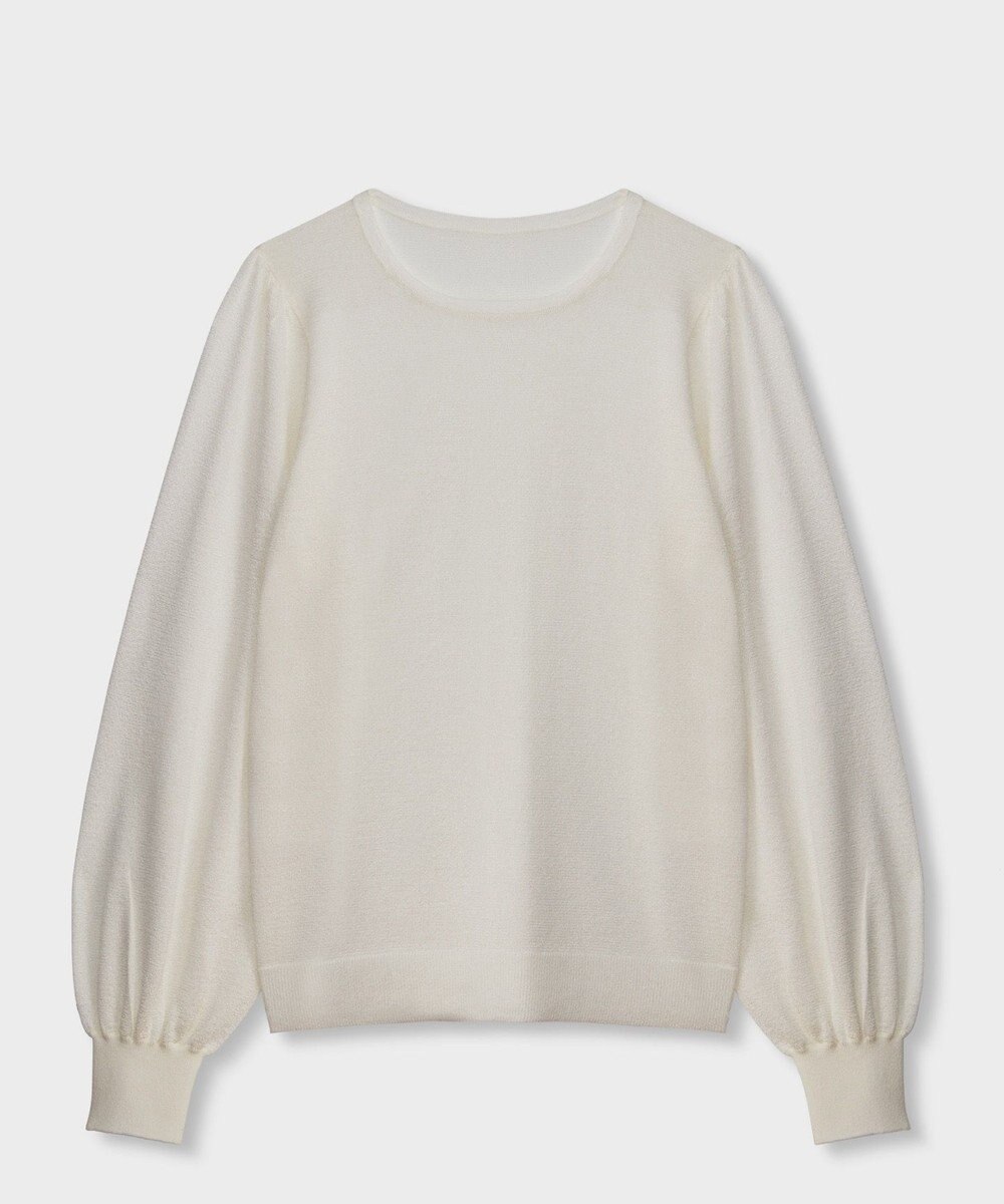 GRACE CONTINENTAL シアーラメニットトップ