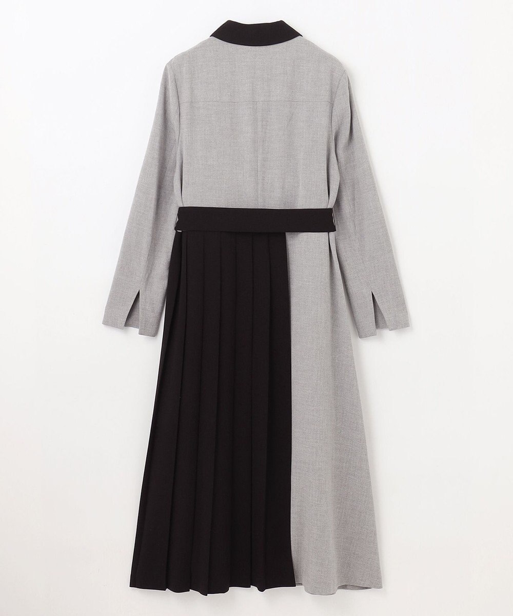 GRACE CONTINENTAL ウールタッチバイカラードレス 