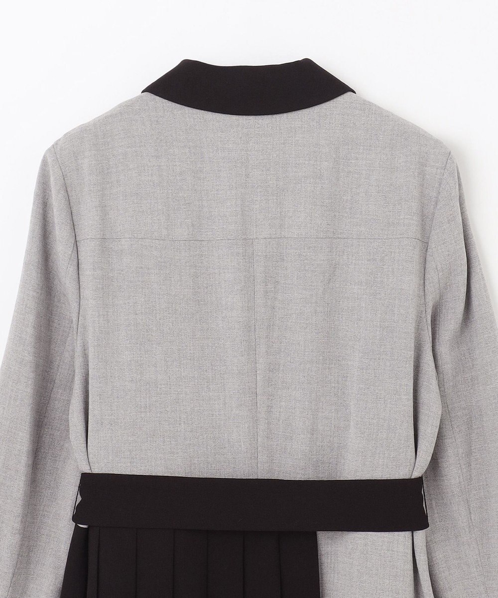 GRACE CONTINENTAL ウールタッチバイカラードレス 