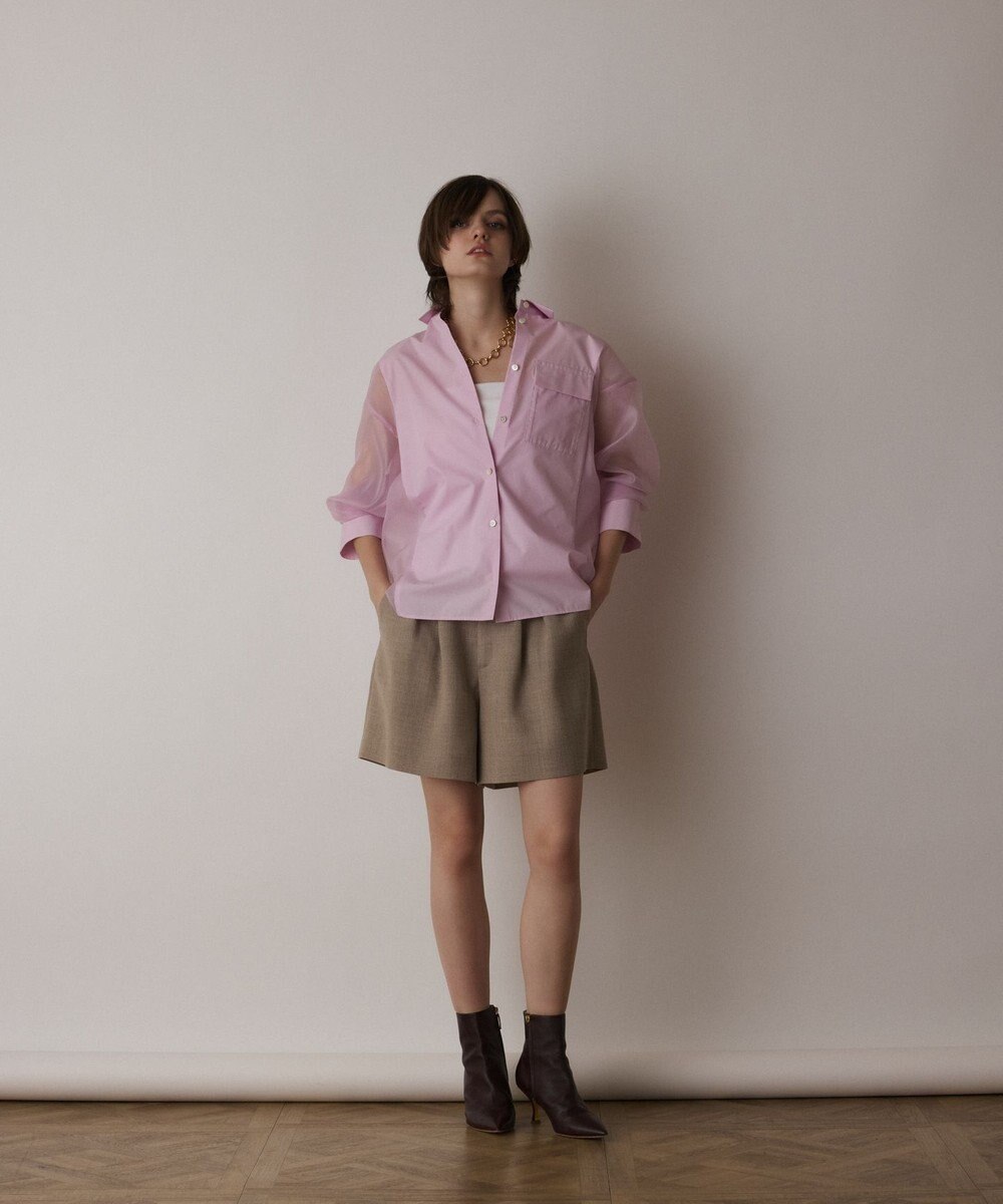 GRACE CONTINENTAL リネンライクショートパンツ