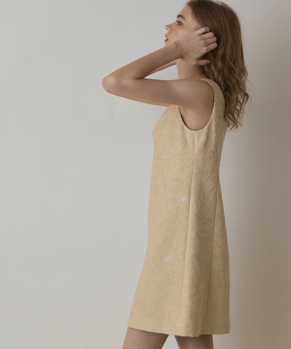 GRACE CONTINENTAL サラサジャガードミニワンピース 